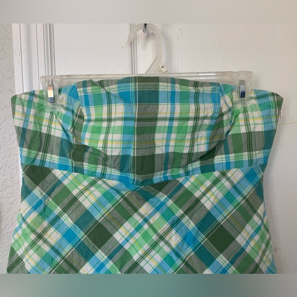 Gap Plaid Strapless Sundress, Size 14 - Picture 2 of 6